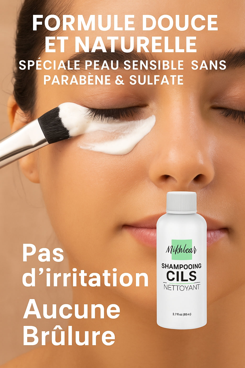 nettoyant cils et faux cils
